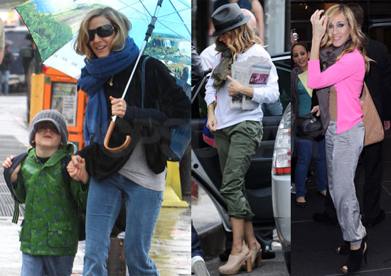 Pictures of Sarah Jessica Parker Promoting Sex and the City and Walking James Wilkie to School Pictures of Sarah Jessica Parker Promoting Sex and the City and Walking James Wilkie to School