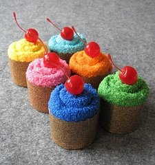 Washcloth Cupcakes