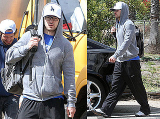 Pictures of Justin Timberlake in Sweatpants in LA