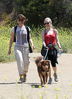 Pictures of Amanda Seyfried Hiking in Griffith Park With Her Dog