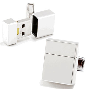 2GB USB Flash Drive Cufflinks