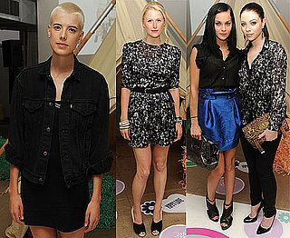 Pictures of Agyness Deyn in New York at Glastonbury Book Launch in NYC with Michelle Trachtenberg, Mamie Gummer, Leigh Lezark