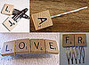 Scrabble Tile Hair Accessories