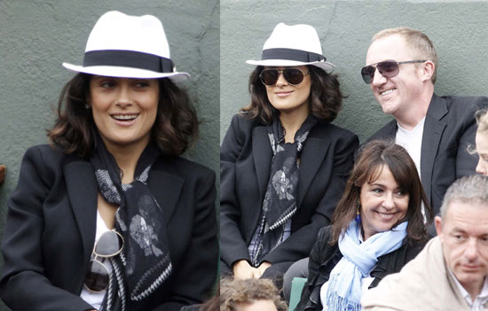 Pictures of Salma Hayek at French Open Pictures of Salma Hayek at French Open