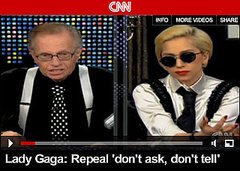 Lady Gaga Dressed as Larry King Lady Gaga Dressed as Larry King