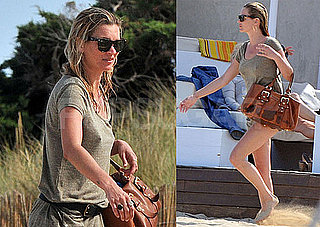 Pictures of Kate Moss Partying With Friends on the Beach in Ibiza