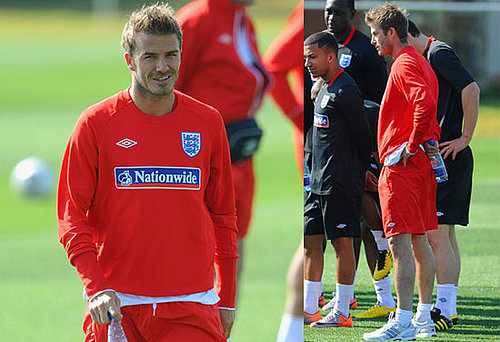 Pictures of David Beckham Warming Up Before World Cup 2010-06-07 00:30:36