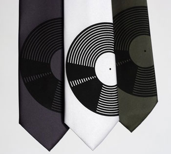 Vinyl Record Neck Tie Vinyl Record Neck Tie