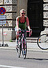 Pictures of the Singer Pink Biking in Berlin