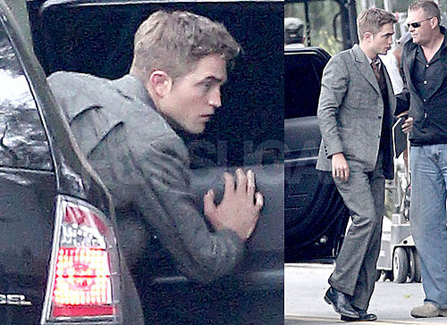 Pictures of Robert Pattinson in Suit Filming Water For Elephants on Set