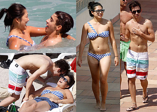 Pictures of Glee's Jenna Ushkowitz in a Bikini With Costar Kevin McHale Shirtless in Monaco