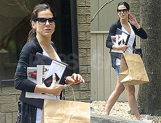 Pictures of Sandra Bullock Leaving Her Office in Texas