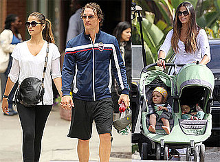 Pictures of Matthew, Levi, and Vida McConaughey With Camila Alves
