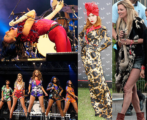 Extensive Gallery of Pictures Backstage and On Stage at the Isle of Wight Festival 2010 with Kate Moss