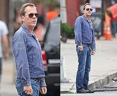Pictures of Kiefer Sutherland Beardless After Lunch With Girlfriend Siobhan Bonnouvrier