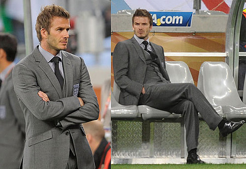 Pictures of David Beckham at the England vs. Algeria World Cup Match 2010-06-18 15:30:55