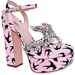 Get Miu Miu Style Pink Printed Platform Heels for Less on the High Street Get Miu Miu Style Pink Printed Platform Heels for Less on the High Street