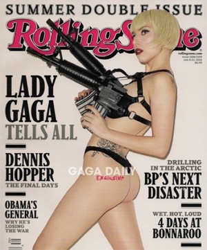 Lady Gaga's Rolling Stone Cover With Machine Gun Bra