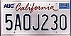 License Plate Ads in California
