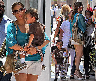 Pictures of Jennifer Lopez With Twins Max and Emme in Miami