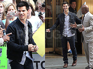 Pictures of Taylor Lautner Promoting Eclipse on The Today Show