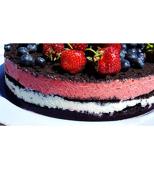 Red, White, and Blue Ice Cream Cake