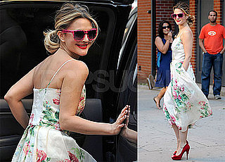 Pictures of Drew Barrymore Leaving a Photo Shoot in NYC