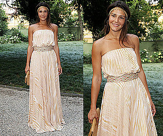 Margherita Missoni Wearing Peachy Striped Missoni Maxi and Hippie Headband 2010-06-30 12:00:22