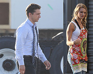 Shia Suits Up on Set of Transformers 3 With Rosie Huntington-Whiteley