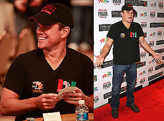 Pictures of Matt Damon at a Charity Poker Event