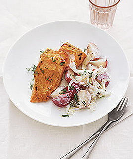 Mustard Salmon With New Potato Salad Recipe