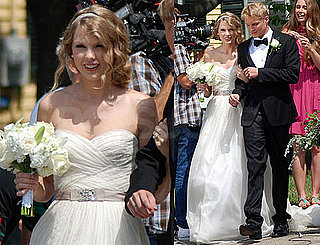Pictures of Taylor Swift Filming Video in Wedding Dress