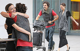 Pictures of Engaged Couple Orlando Bloom and Miranda Kerr at Heathrow