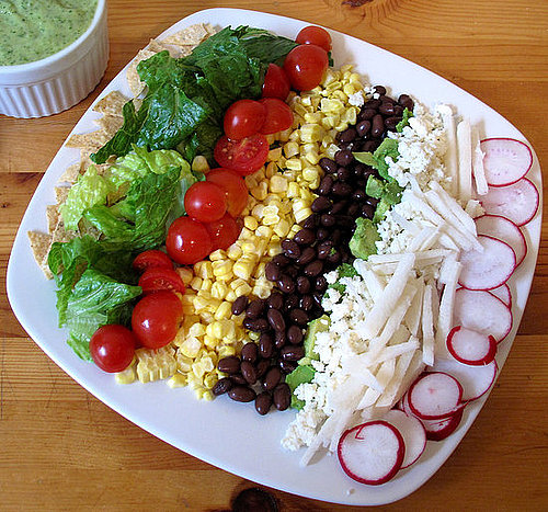 A deconstructed taco salad gets a healthy boost and added crunch with raw corn, straight off the cob.
A deconstructed taco salad gets a healthy boost and added crunch with raw corn, straight off the cob.