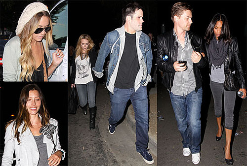Pictures of Lauren Conrad, Jessica Biel, and Hilary Duff at the Kings of Leon Concert in LA