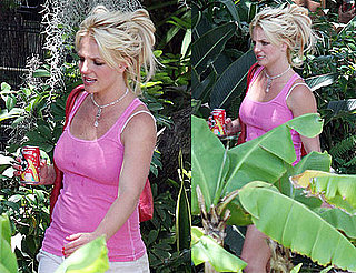 Pictures of Britney Spears in Pink at Music Studio