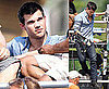 Pictures of Taylor Lautner On Set Of Abduction In Denim Shirt