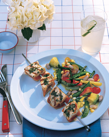 Fast and Easy Recipe For Grilled, Seared Tuna Skewers Fast and Easy Recipe For Grilled, Seared Tuna Skewers
