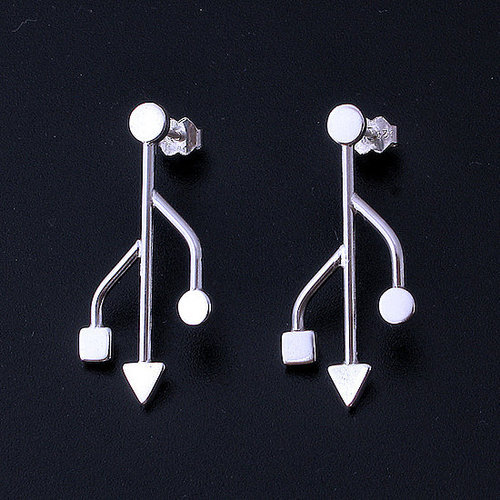 USB earrings