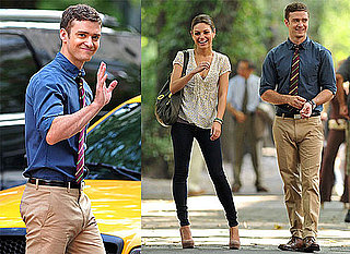 Pictures of Justin Timberlake and Mila Kunis Filming Friends With Benefits in NYC