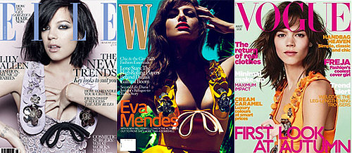 Lily Allen, Eva Mendes and Freja Beha Ericsen in Miu Miu Dress on Summer Magazine Covers