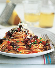 Spaghetti With Eggplant and Tomato Sauce Recipe