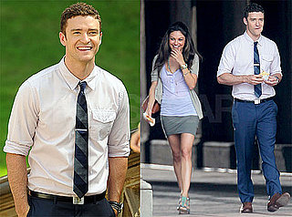 Pictures of Justin Timberlake, Patrica Clarkson, and Mila Kunis on the Set of Friends With Benefits