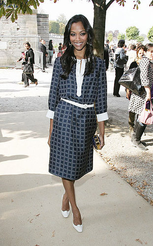 Zoe in Christian Dior during Paris Fashion Week in '08.
Zoe in Christian Dior during Paris Fashion Week in '08.