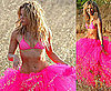 Pictures of Shakira in a Bikini Top and Tutu in Ibiza