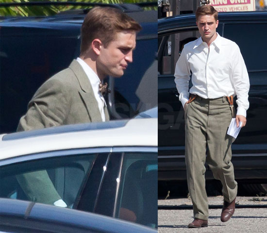 Pictures of Robert Pattinson on Water for Elephants Set