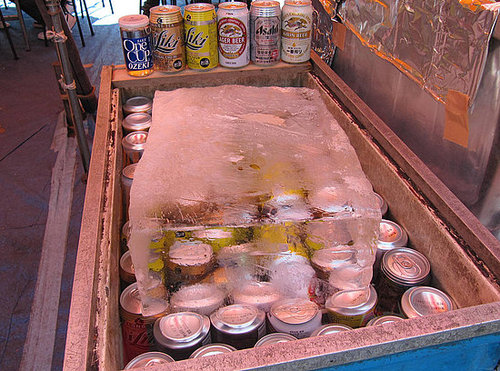 If possible, pack block ice in your cooler. If possible, pack block ice in your cooler.