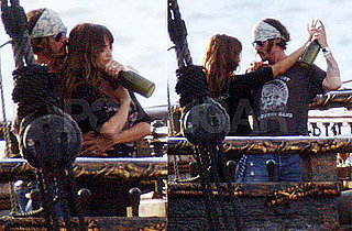 Pictures of Johnny Depp and Penelope Cruz in Hawaii Filming Pirates of the Caribbean