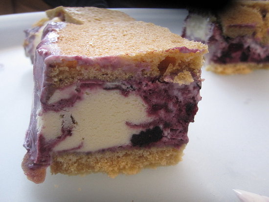 Ice Cream Sandwiches With Blueberry Swirl