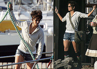 Pictures of Halle Berry Filming Dark Tide in South Africa